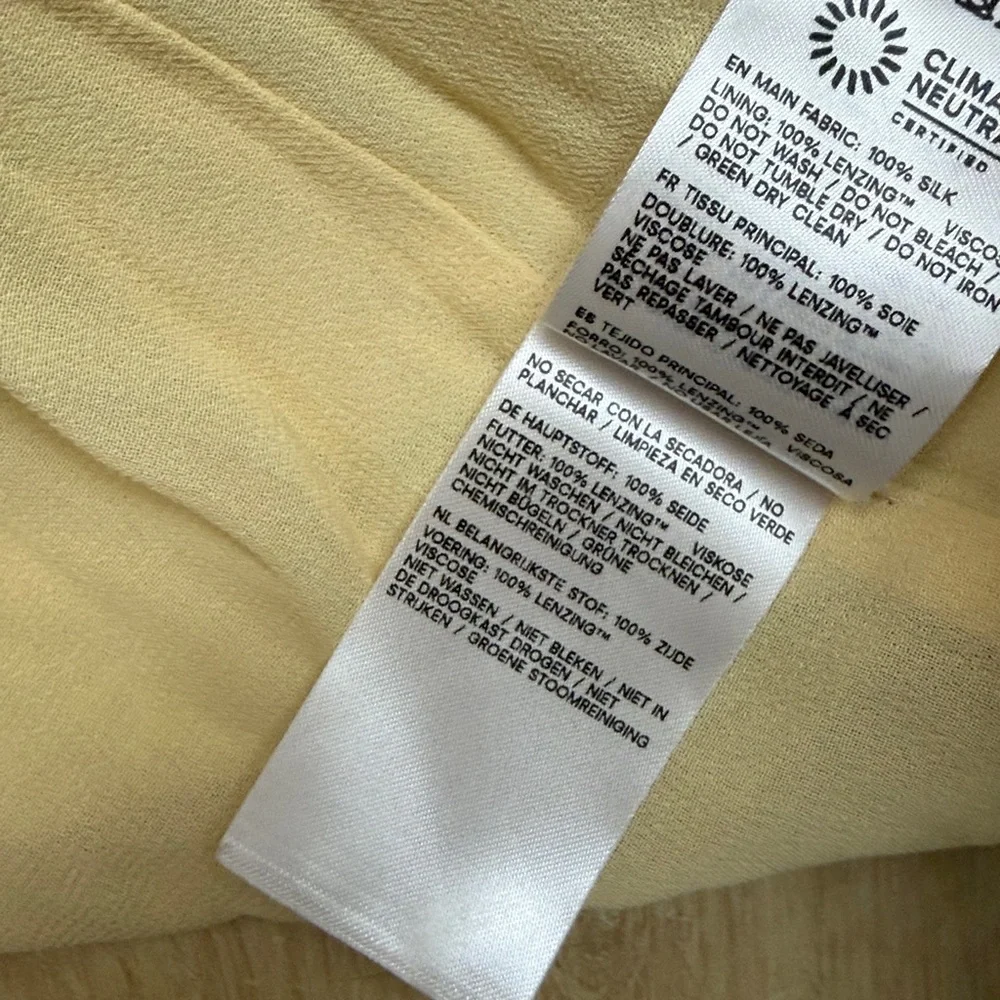 Reformation Frankie Silk Maxi Dress Gown Honeyglow Floral Party Wedding, SIZE 0 - Picture 12 of 12